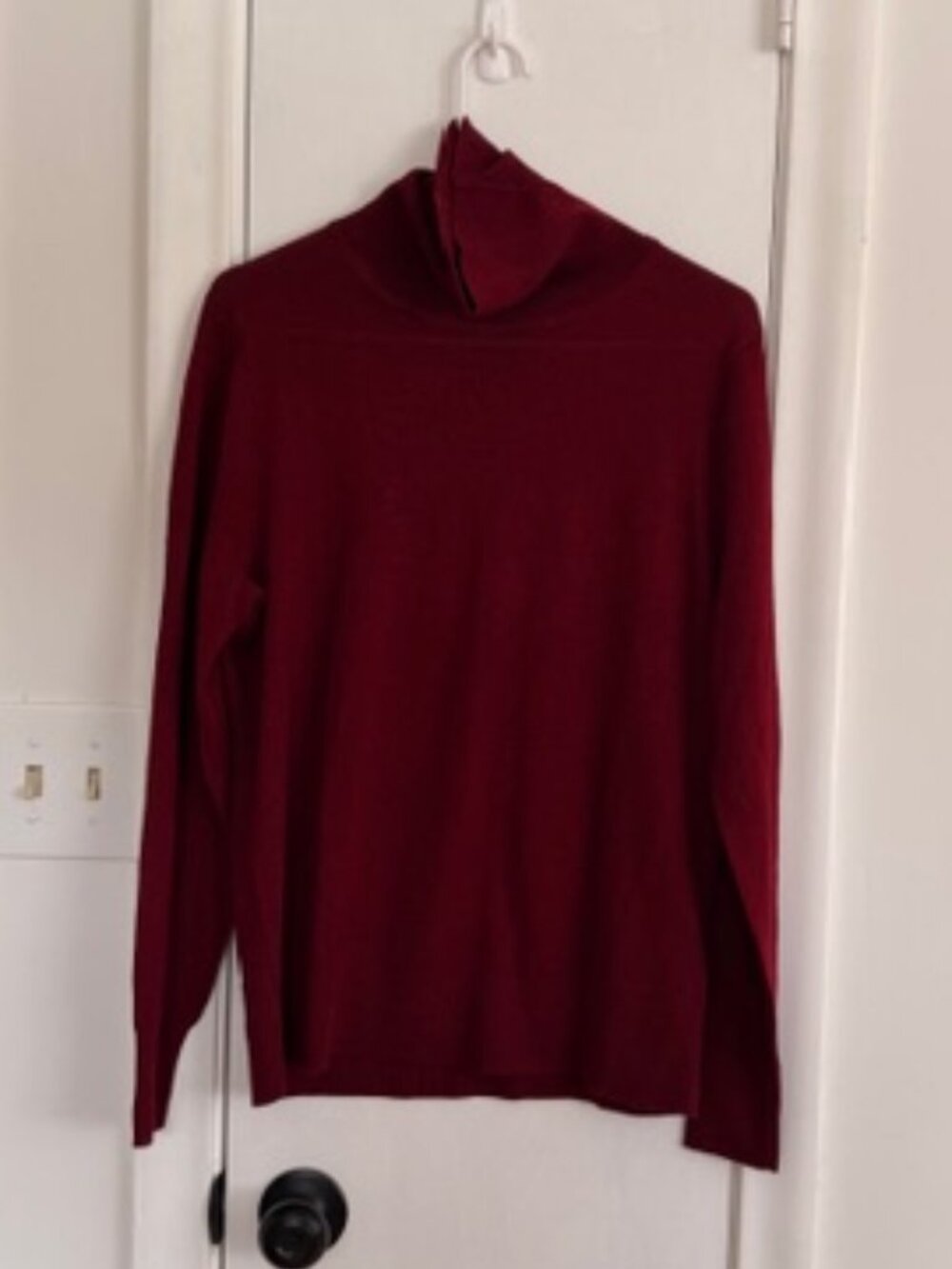 J.Crew Maroon Turtleneck Sweater – Women’s Size XL – Classic Preppy